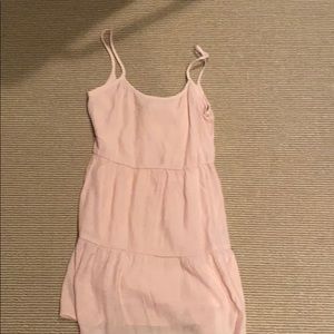 Pink tank dress